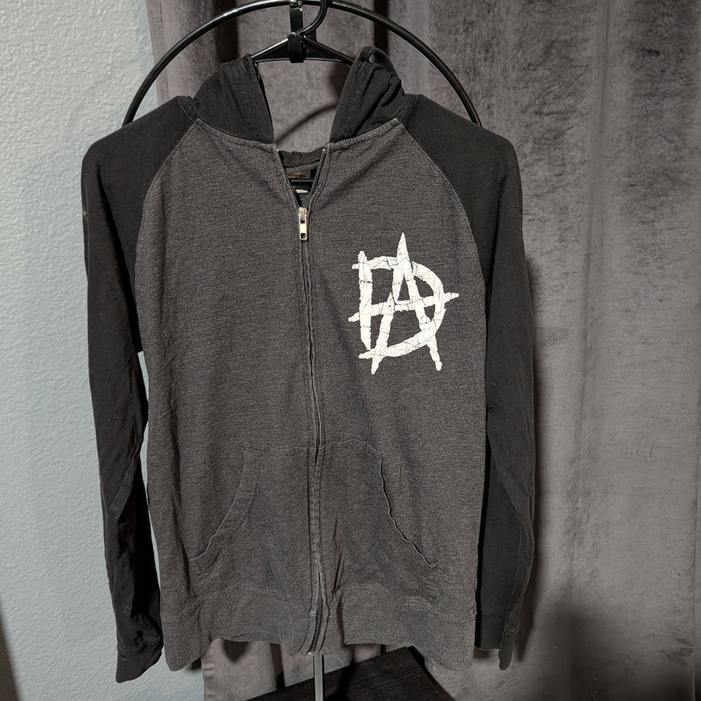 WWE Authentic Gray and Black Hoodie